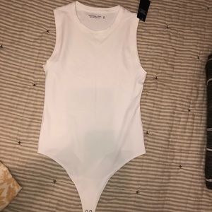 Abercrombie & Fitch white Body Suit Size Medium